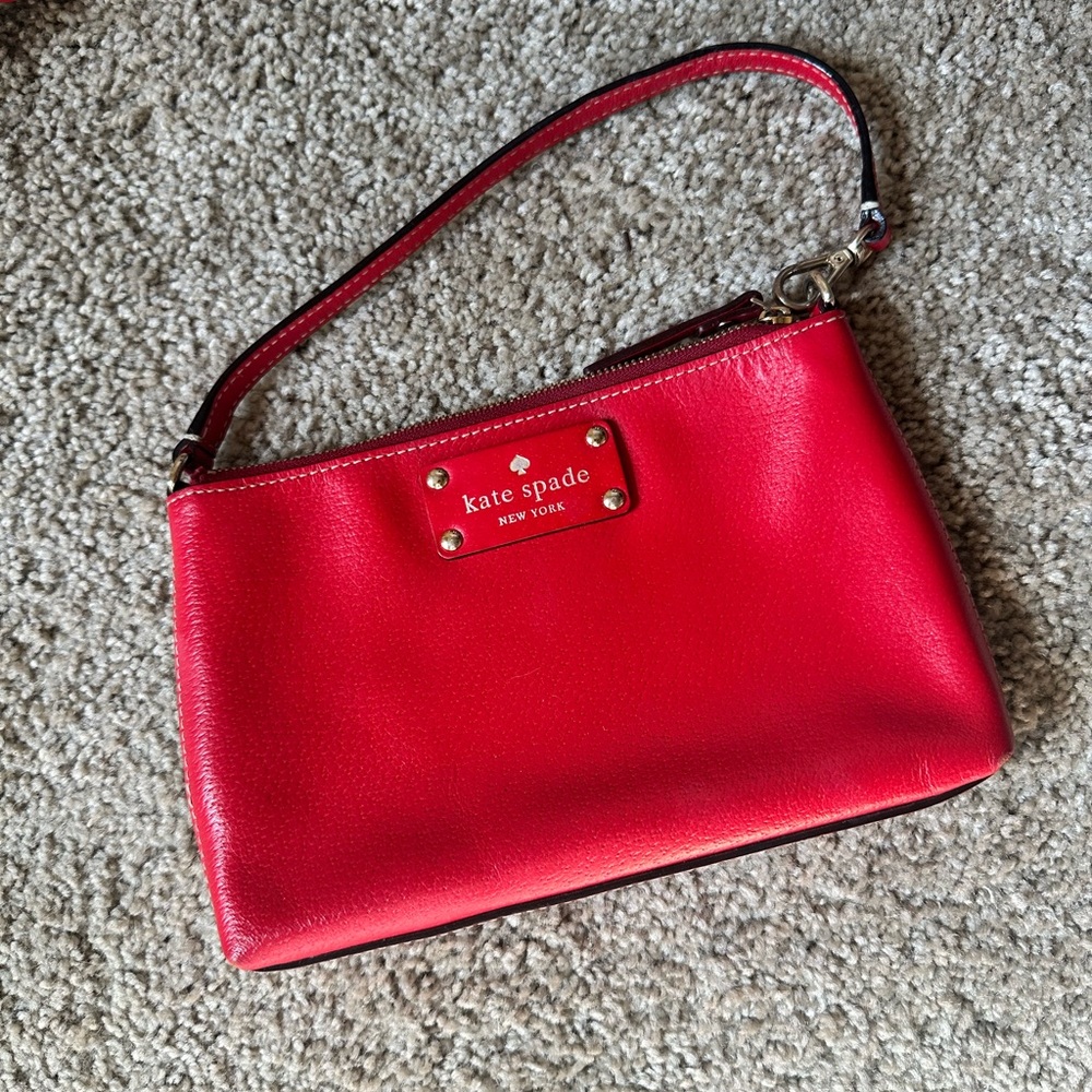 Kate Spade Red Leather Women's Bag